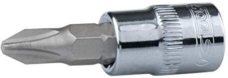 KS TOOLS 918.1436 1/4" Bussola p.viti a croce CHROME PH3