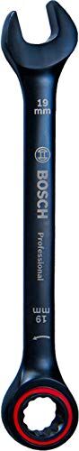Bosch Chiave Combinata con Funzione Cricchetto (19 mm, Acciaio al Cromo-Vanadio) Amazon Exclusive