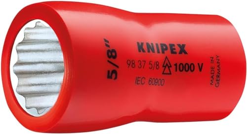 KNIPEX Chiave a Bussola (Doppio Esagono) con Attacco Quadro Interno 3/8" 43 Mm 98 37 7/16