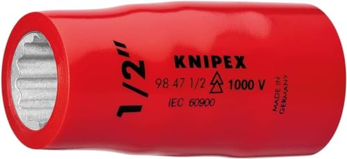 KNIPEX Chiave a Bussola (Doppio Esagono) con Attacco Quadro Interno 1/2" 55 Mm 98 47 1/2