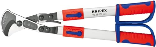 KNIPEX Cesoia per Cavi (Sistema a Cricchetto) con Manici Telescopici Rivestiti in Materiale Bicomponente 570 Mm