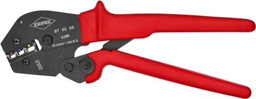 KNIPEX Pinza per Capicorda Anche per Impiego con Due Mani Brunita, Rivestiti in Resina Sintetica Antiscivolo 250 Mm