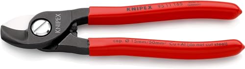 KNIPEX Cesoia per Cavi Brunita, Rivestiti in Resina Sintetica 165 Mm