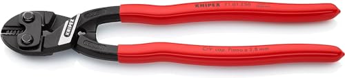 KNIPEX Cobolt Xl Tronchese a Doppia Leva Bonderizzata Nera, Rivestiti in Resina Sintetica 250 Mm (Confezione Self-Service/Blister)