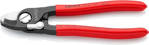 KNIPEX Cesoia per Cavi Brunita, Rivestiti in Resina Sintetica 165 Mm