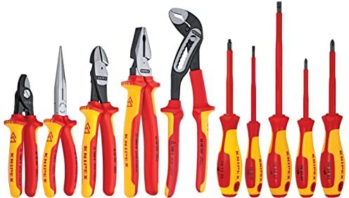 KNIPEX 989830US 10 – Piece 1000 V, pinza, pinze, cacciavite e industrial Tool set