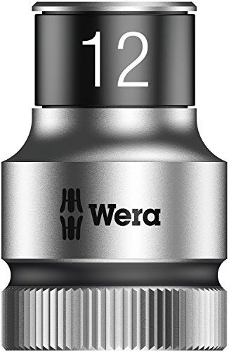 Wera , 8790 HMC HF Bussola per cricchetto Zyklop con attacco da 1/2" con ritegno vite, 12.0 mm