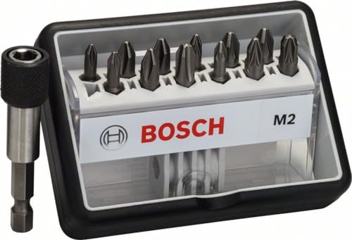 Bosch 12 Set di cacciaviti, extra-resistenti, 25 mm, confezione da 12 pezzi +1