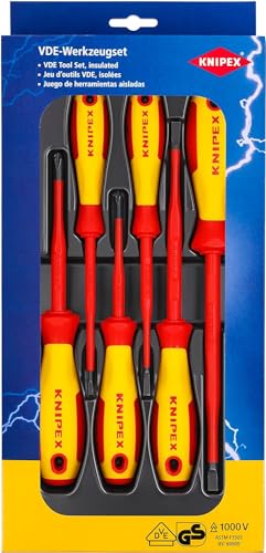 KNIPEX Assortimento Giraviti Vde Intaglio / Phillips / Pozidriv (Confezione Self-Service/Blister)