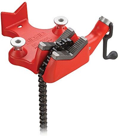 RIDGID Morsa a catena da banco con leva di avvitamento superiore modello BC810, morsa da banco da 12 mm a 200 mm