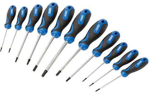 Draper Set di cacciaviti a stella Torx Tx Tx T6-T40T, 11 pezzi, colore: Blu