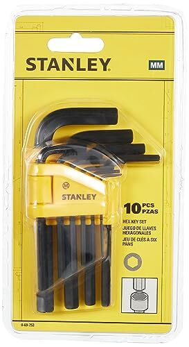 Stanley Set 10 chiavi esagonali maschio (brugola)