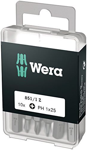 Wera Assortimento di Bit, PH1, argento