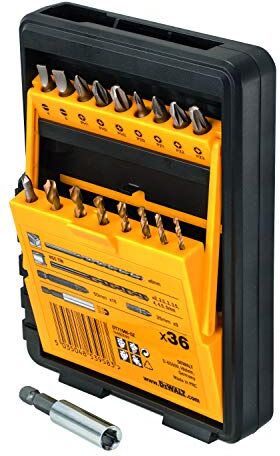 DeWalt , DᴇWALT DT71565, QZ Set Avvitatura e Foratura 36 pezzi con Inserti e Punte