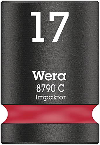 Wera Chiave a Bussola 1/2", Rosso, 17.0 Mm
