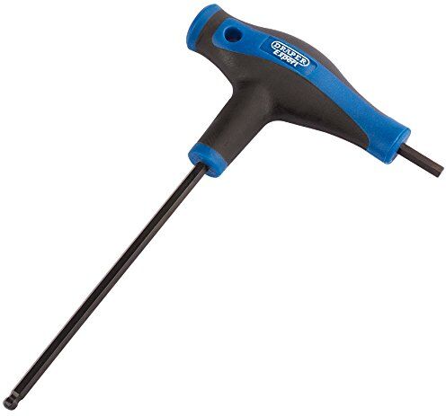 Draper Thex/SG/B Expert Soft Grip "T Handle Hexagon and Ball End Key, blu, 4.0 mm