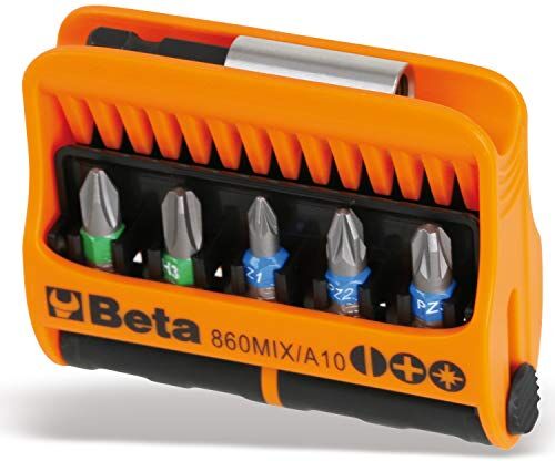 BETA 860MIX/A10 Inserti per cacciavite con inserto magnetico in custodia tascabile 10 pezzi