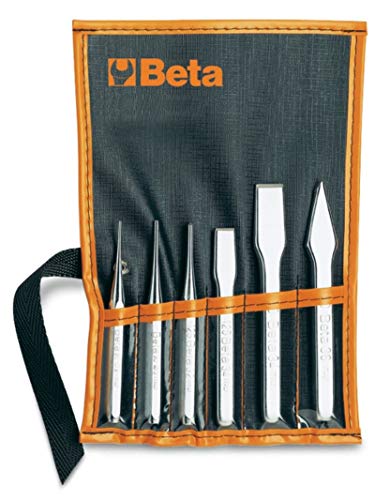 BETA 38/SP6 Serie di 6 punzoni (art. 30), bulini (art. 32), scalpelli piatti (art. 34) e ugnetti (art. 36), con supporto