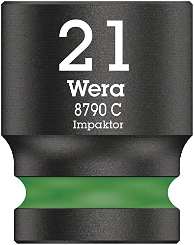 Wera Chiave a Bussola 1/2", Verde, 21.0 Mm