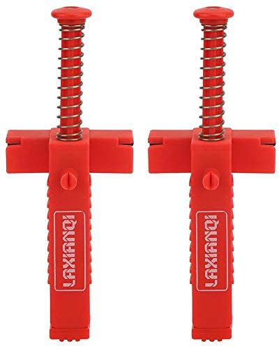 Dilwe 2PCs Brick Liner, Clips Liner Idraulico Strumenti, Livellamento Misurazione Wire Drawer Tool Fixer Brick Line Clips per Il Posizionamento di wallworkers Idraulici(Rosso)