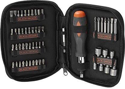 Black & Decker Set di viti  con cricchetto, 56 pezzi, 56 pezzi