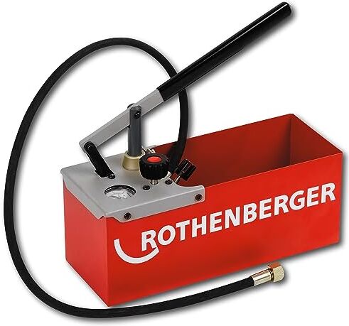 Rothenberger TP 25 Pompa Provaimpianti Compatta, 0-25 Bar, Rossa