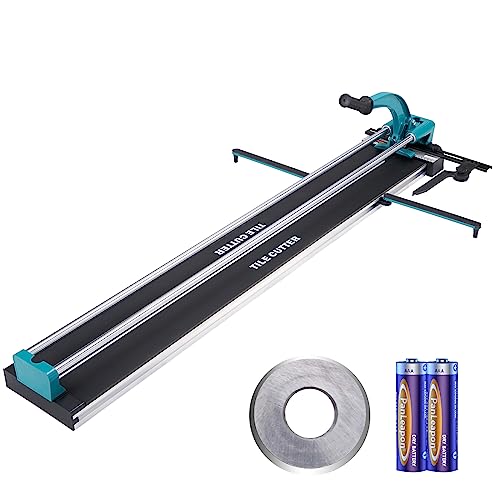 VEVOR Tagliapiastrelle Manuale da 1200 mm Utensili da Taglio per Piastrelle Professionale con Infrarossi Taglia a Mano Mattonelle Gres Ceramica Porcellanata Spessore di Taglio 4-15 mm a Doppia Rotaia