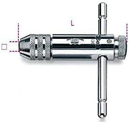 BETA 436/1 Chiave Giramaschi a Cricchetto Reversibile, Cromato 1 Pezzo, 2÷5mm