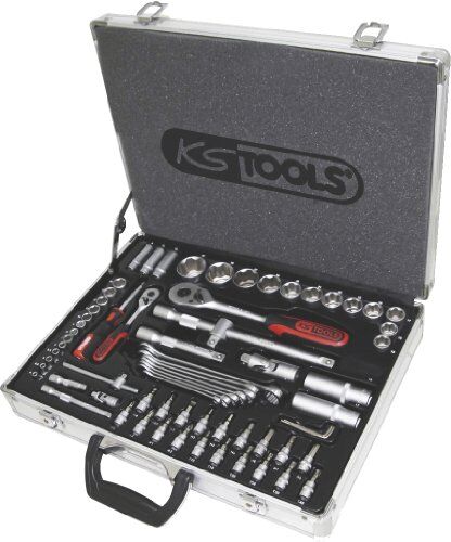 KS TOOLS 1/4"+1/2" Serie di chiavi a bussola 70 pz