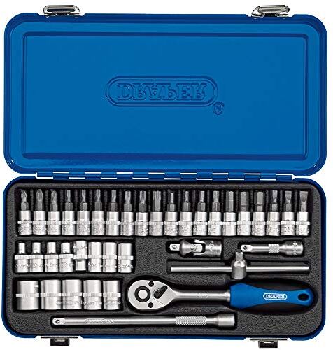 Draper Set di chiavi a bussola metrica 1/4", 38 pezzi