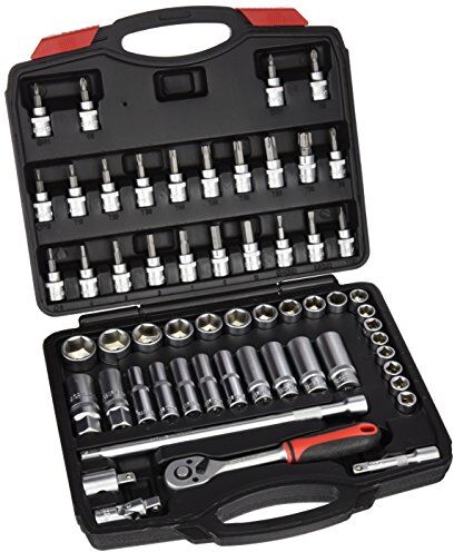 Rothenberger SUPER-EGO SEH000800 Set di chiavi a bussola 3/8"-57 pcs s.e., Nero