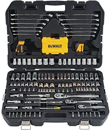 DeWalt Kit attrezzi meccanici e bussole, 168 pezzi