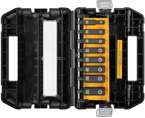 DeWalt 3/20,3 cm 10-piece Impact Ready socket set