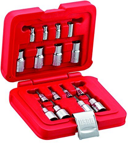 USAG U06010009 Assortimento in Cassetta Modulare con Bussole TORX® (16 pezzi)