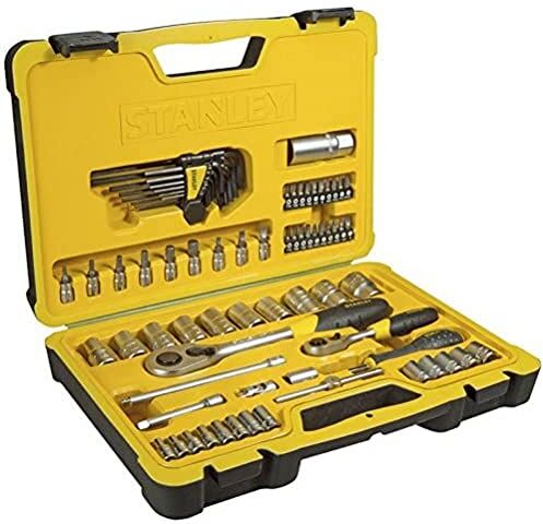 Stanley Set di chiavi a bussola, 75 pezzi, 1/2 e 1/4 pollici, 1 pezzi, STHT0 – 73927