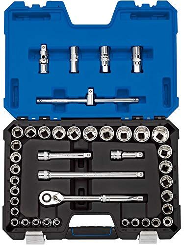 Draper H41AM/B 1/5,1 cm centimetri. Dr. mm/AF Combined socket set (41 pezzi), blu