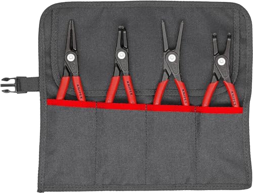 KNIPEX Assortimento di Pinze per Anelli di Sicurezza 4 Pezzi (Confezione Self-Service/Blister)