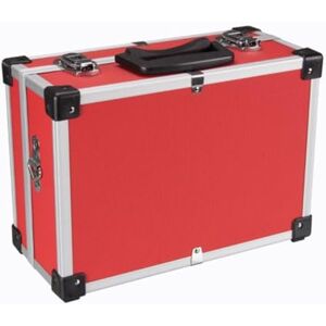 Perel Valigetta porta attrezzi in alluminio rosso 320 x 230 x 155 mm con serratura a chiave (2 chiavi) e tracolla, valigetta rigida di trasporto per utensili, laptop e fotocamera Perel Valigetta porta attrezzi in alluminio rosso 320 x 230 x 155 mm con serratura a chiave (2 chiavi) e tracolla, valigetta rigida di trasporto per utensili, laptop e fotocamera