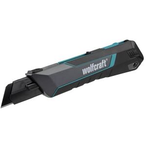 wolfcraft Cutter con Lama a Spezzare PRO SAFETY 25 mm, Lama PRO SHARP Nera Ultra Affilata, Impugnatura Ergonomica per Destrorsi e Mancini – wolfcraft Cutter con Lama a Spezzare PRO SAFETY 25 mm, Lama PRO SHARP Nera Ultra Affilata, Impugnatura Ergonomica per Destrorsi e Mancini –