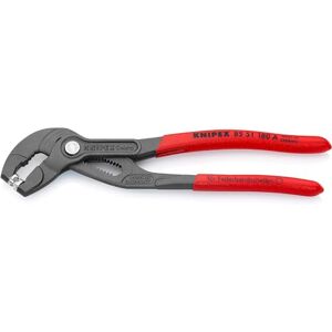 KNIPEX Pinza per fascette elastiche bonderizzata grigia Rivestiti in resina sintetica antiscivolo 180 mm, 85 51 180 A KNIPEX Pinza per fascette elastiche bonderizzata grigia Rivestiti in resina sintetica antiscivolo 180 mm, 85 51 180 A