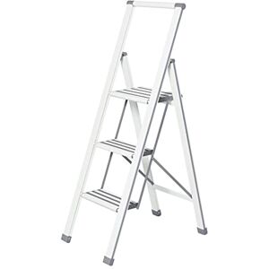 Wenko Scaletta pieghevole aluminio 3 gradini bianca Haushaltsleiter Wenko Scaletta pieghevole aluminio 3 gradini bianca Haushaltsleiter