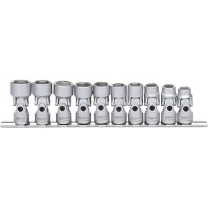 KS TOOLS 917.3940 Serie di Bussole Esagonali Classic con Snodo, 10 Pezzi, 10-19 mm, 3/8 KS TOOLS 917.3940 Serie di Bussole Esagonali Classic con Snodo, 10 Pezzi, 10-19 mm, 3/8
