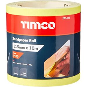TIMCO 120 Grit Nastro abrasivo - Giallo - 115mm x 10m TIMCO 120 Grit Nastro abrasivo - Giallo - 115mm x 10m