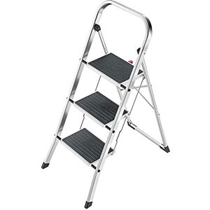 Hailo 4393801 Scala Alluminio Tre Gradini, Argento Hailo 4393801 Scala Alluminio Tre Gradini, Argento