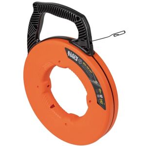 KLEIN TOOLS Fish Tape, Steel Wire Puller with Double Loop Tip, Optimized Housing and Handle, 1/8-Inch x 240-Foot KLEIN TOOLS Fish Tape, Steel Wire Puller with Double Loop Tip, Optimized Housing and Handle, 1/8-Inch x 240-Foot