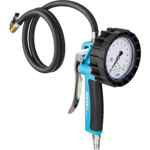 Hazet Manometro per pneumatici 9041G-1, Calibrato, di facile lettura, campo di misurazione del manometro: 0-10 bar, lunghezza del tubo flessibile: 1000 mm, diametro del manometro: 80 mm Hazet Manometro per pneumatici 9041G-1, Calibrato, di facile lettura, campo di misurazione del manometro: 0-10 bar, lunghezza del tubo flessibile: 1000 mm, diametro del manometro: 80 mm