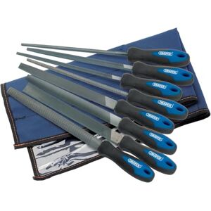 Draper Set di lime e raspa con impugnatura morbida, 200 mm, 8 pezzi Draper Set di lime e raspa con impugnatura morbida, 200 mm, 8 pezzi
