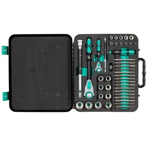 Wera , 8100 SA/SC 2 Kit con cricchetto Zyklop Speed con attacco da 1/4" e 1/2", metrico, 43 pezzi Wera , 8100 SA/SC 2 Kit con cricchetto Zyklop Speed con attacco da 1/4" e 1/2", metrico, 43 pezzi