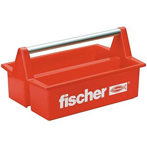 Fischer Cassetta Attrezzi Aperta WZK, Porta Utensili, Maniglione in Metallo, Robusta, per Idraulici, Elettricisti, Installatori, Fischer Cassetta Attrezzi Aperta WZK, Porta Utensili, Maniglione in Metallo, Robusta, per Idraulici, Elettricisti, Installatori,