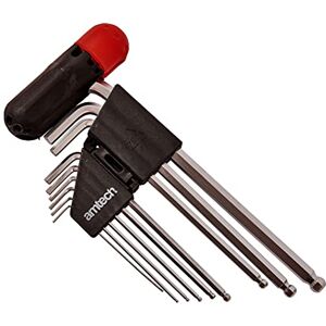 Amtech I9036 Set di Utensili - Portata extra lunga, testa sferica, chiavi esagonali Amtech I9036 Set di Utensili - Portata extra lunga, testa sferica, chiavi esagonali